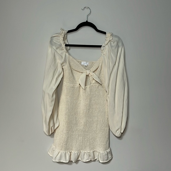 Cream Colored Mini Dress - Picture 1 of 6